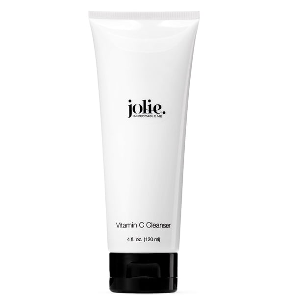 Jolie Vitamin C Cleanser - Gel de lavado facial diario iluminador y energizante con perlas exfoliantes