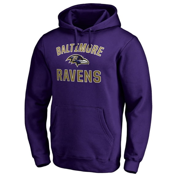 Men's Purple Baltimore Ravens Victory Arch Pullover Hoodie
