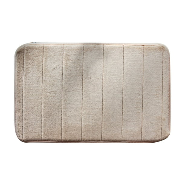 Xihbxyly Alfombra de Baño de Adoquines, Espuma Viscoelástica Suave, Absorción de Agua Rápida, Base de Pvc Antideslizante, para Baño, Dormitorio y Sala de Estar, 40 X 60 Cm, Fácil de Lavar, Tacto Cómo