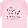 thumbnail image 4 of Inktastic Though She Be but Little Shakespeare Quote Boys or Girls Long Sleeve Baby Bodysuit, 4 of 5