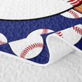 thumbnail image 5 of Erosebridal Baseball Gamer K Personalized Initial Bed Spread Queen for Boys Girls,Sport Theme Queen Coverlet Set for Teens, 5 of 7