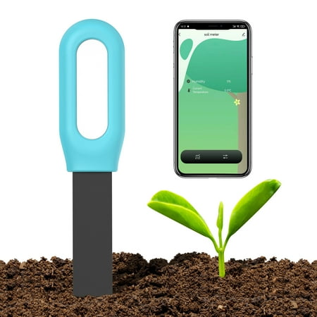 

OWSOO BT Intelligent 2in1 Soil Ambient Test Meter Indoor Potted Plant Measuring Instrument Plant Cultivation Gardening Tools BT Connection