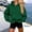 Army Green, variant on Women's Cropped Hoodies Sweatshirts Cute Plus Size Long Sleeve Tops Loose Pullover Shirts with Pocket Purple