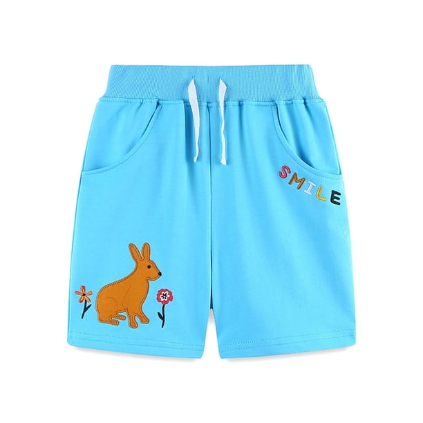 Odeerbi 2-7 Años Niños Verano Pantalones Cortos Algodón Pantalones Cortos Deportivos Lindo Casual Transpirable Pantalones Cortos