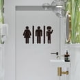 thumbnail image 3 of Letreros Decorativos para Baños para Hombre y Mujer - Letreros para Baños Modernos para Hombre y Mujer - Letreros para Puertas de Baños - Letreros para Baños Profesionales - Señalización para Baños JAMW Sencillez, 3 of 5