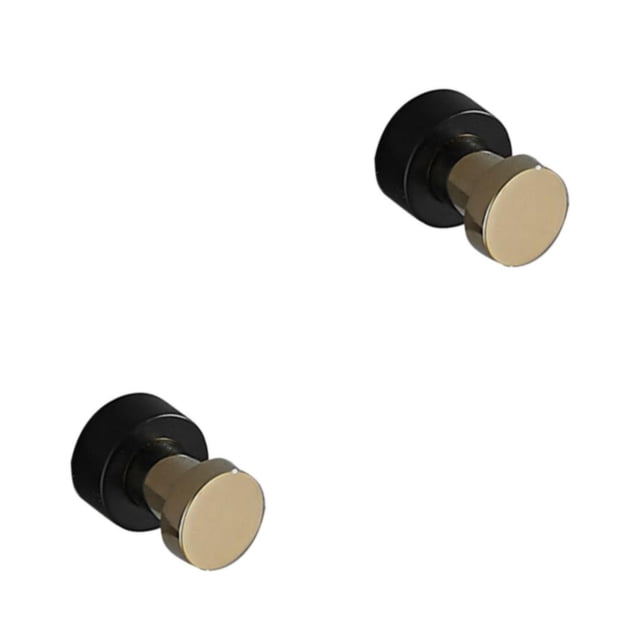 Ganchos adhesivos para toallas de baño Advancent Negro 2piezas