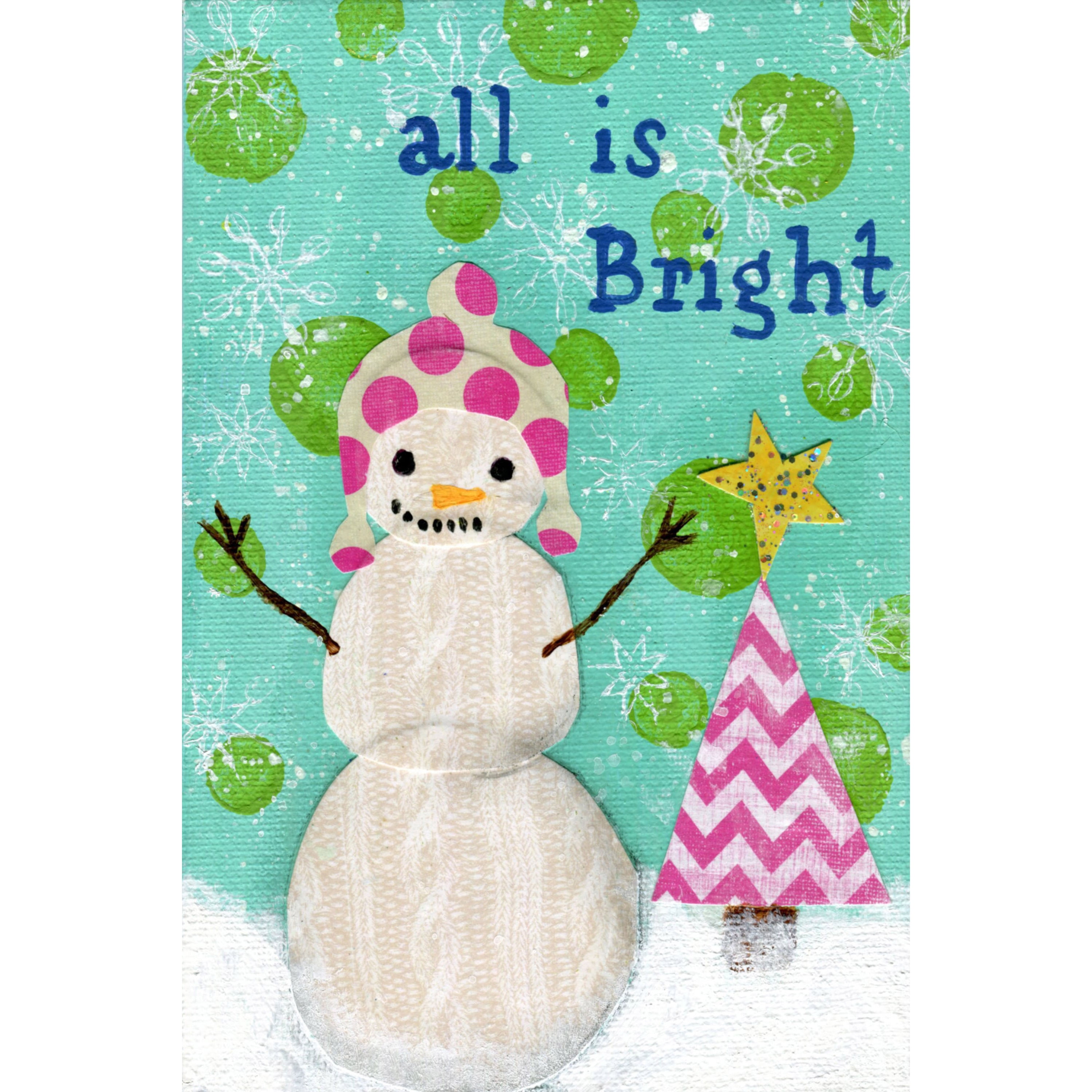 Marmont Hill "All Is Bright" by Jill Lambert Painting Print on Wrapped Canvas