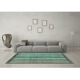 thumbnail image 3 of Ahgly Company Indoor Rectangle Abstract Light Blue Modern Area Rugs, 5' x 8', 3 of 4