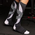 thumbnail image 3 of Calcetines ón hasta el muslo para mujeres y hombres, las mejores medias hasta , deportes atléticos, viajes en avión, Gris Baoblaze Calcetines de compresión, 3 of 4