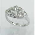 thumbnail image 5 of HeartsAndYou 2.5ct Round Cut Moissanite Vintage Inspired Edwardian Engagement Ring for Women 18k White Gold over Silver, 5 of 6