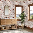 thumbnail image 4 of Vintage Floral Contact Paper Peel and Stick Wallpaper Soft Lavender Red Distressed Shabby Chic Design 23.6in x 9.8ft Self Adhesive Removable Wall Paper for Nursery Bedroom Cabinets Drawers, 4 of 8