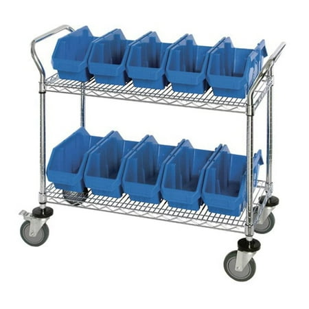 Quantum Storage Quick Pick Bins Mobile Wire Utility Cart