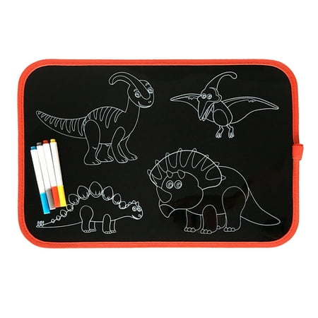 Soft Chalk Drawing Board Baby DIY Drawing Book Coloring Book w/Water Chalk