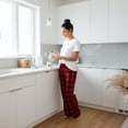 thumbnail image 6 of Just Love Women's Pajama Pants 7019-NVY-XS (Buffalo Plaid - Red, X-Small), 6 of 7