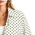 thumbnail image 2 of Vmvidoty Polka Dot Cropped Zip-Up Fashion Jackets Women's (White, M), 2 of 7