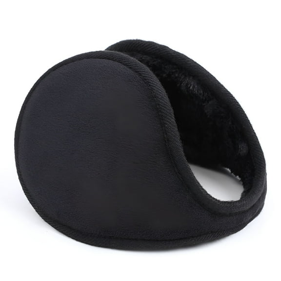 GJX Ear Muffs For Winter Men Women, Fleece Ear Warmers Winter Warm Earmuffs For Cold Winters Adjustable - black