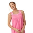 thumbnail image 6 of Aria Sleeveless 100% Cotton Nightgown with Pockets in 36",Women's Sizes XS-5X, 6 of 6