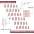 thumbnail image 6 of Glamnetic Press-On Nails – Fairy Dust | Velvet Pink Short Oval Nails, "Salon Quality", 30 Count, 6 of 7
