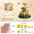 thumbnail image 6 of NWJ Flower Bouquet Building Kit for Adults - 582PCS Mini Botanical Blocks Set with Butterfly, Valentine's Day Gift for Her, Mom, Wife, or Girlfriend, 6 of 8