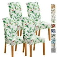 thumbnail image 6 of Lavish Cover Premium Anti-scratch Non-Slip Dining Chair Covers, Washable Furniture Protector for Kids, Pets(Leafy, Multicolor, 4 Packs), 6 of 6