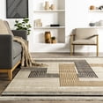 thumbnail image 5 of nuLOOM Aline Contemporary Striped Fringe Area Rug, 5' x 7' 10", Aline Beige, 5 of 6