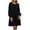 Black, variant on Tqcoqu Fall Dresses for Women 2026,Crew Neck Long Lantern Sleeve Casual Loose Flowy Swing Shift Dress