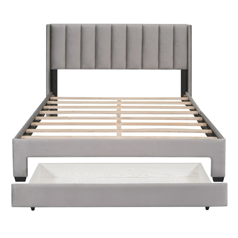 Platform Bed Frame with Storage, New Upgraded Upholstered