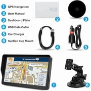 GPS Navigator for Car Truck RV - 9 Inch HD Navigation System with 2025 Maps, Free Lifetime Updates, Custom Truck Routing, Speed Camera Alerts, Day/Night Mode