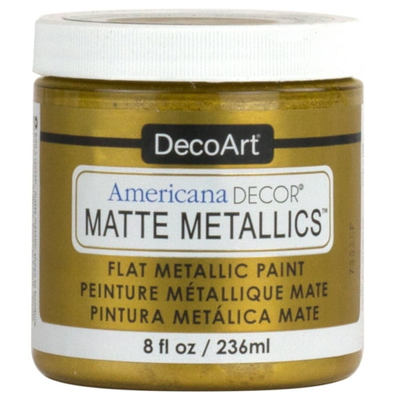 DecoArt Americana Decor Matte Metallic Paint, Gold