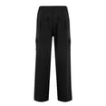 thumbnail image 5 of Flare Leggings for Women, Audhol Cargo Pants Women High Waisted Wide Leg Hiking Sweatpant Multi Pockets Work Outdoor Jogger Slack Y2K Clothes Stretch Cargo Pants Women Black XS, 5 of 6