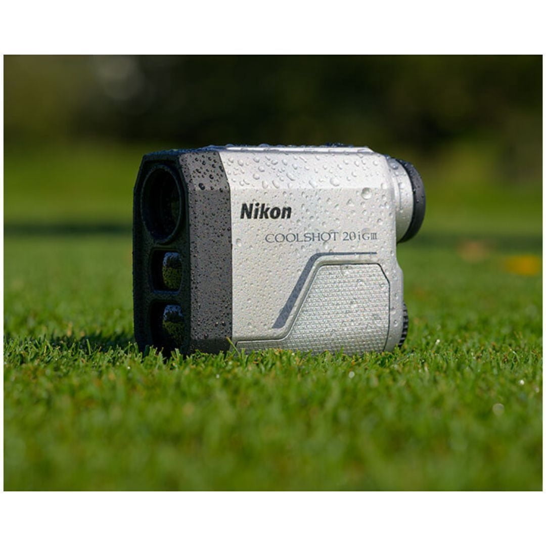 Nikon COOLSHOT 20i GIII Golf Range Finder - Pinpoint Accuracy with Harness, Cleaning Pen