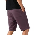thumbnail image 7 of Gfyviroh Sweat Shorts for Men Cozy Solid Drawstring Lightweight Casual Shorts Pockets Summer Athleisure Shorts, 7 of 7