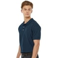 thumbnail image 3 of Tultex Men’s Sport Pique Polo Shirt, Short Sleeve, 50/50 Cotton-Polyester, Navy, 1-Pack, S-2XL, 3 of 7