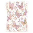 thumbnail image 2 of Wirebound Notebook Hardcover Spiral Notebooks Delicate Butterflies and Flowers, 60 Pages, 80 GSM, 5.7 x 8.3in, 2 of 7