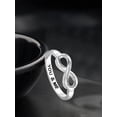 thumbnail image 4 of JewelersClub 0.925 Sterling Silver Infinity Friendship Ring for Women | Personalized You & Me Eternity Knot Symbol Band, 4 of 5