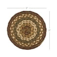 thumbnail image 3 of VHC Brands Tea Cabin Rustic Jute Textured Striped Round Kitchen Table Decor Trivet 8", 3 of 5