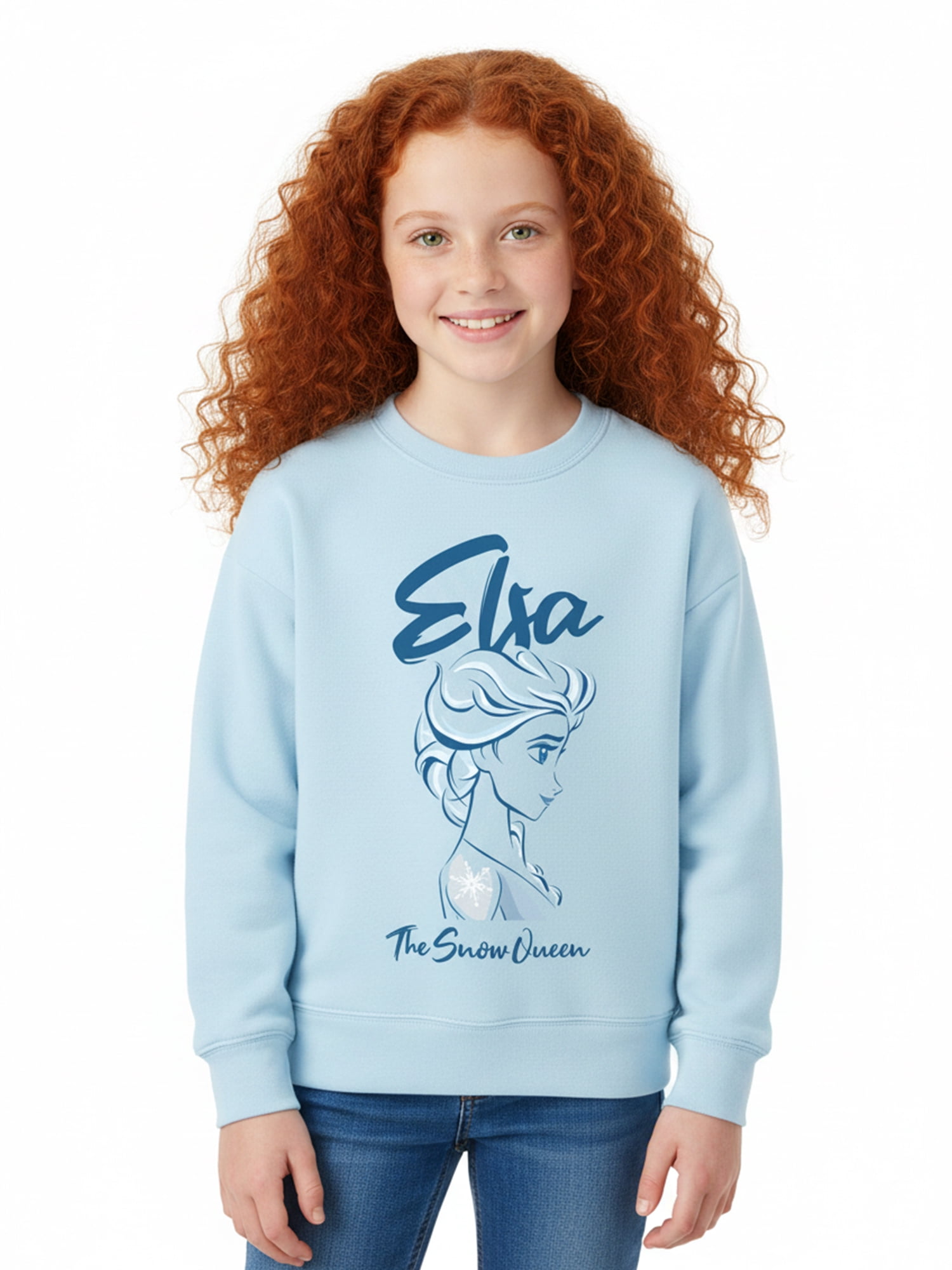 Frozen Girls The Snow Queen Graphic Sweatshirt, Sizes 4-16