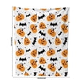 thumbnail image 3 of Halloween Blanket 50x60in Flannel Throw for Sofa Couch Bed, Soft Cozy Fleece Plush Blanket with Ghost Pumpkin Skull Print, Halloween Decorations Gift by OVFUIZ, 3 of 6