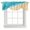 Brown Blue, variant on Tie Up Valances for Windows, Aqua Blue Beach Adjustable Valance Curtains Window Treatment for Living Room/Bedroom Windows, Summer Seaside Ombre Rod Pocket Kitchen Curtains & Drapes 60x18 Inch