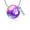 Rainbow, variant on Paw Prints Football Urn Pendant Pet Memory Necklace for Dog Cat Cremation Ashes Keepsake Furry Friend Memorial Jewelry