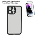 thumbnail image 4 of Magnetic Phone Case, Aluminum Alloy Mobile Phone Shell Double Sided Glass Protector Black  for Office, 4 of 7