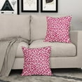 thumbnail image 3 of Hot Pink Leopard Print Pillow Covers 20x20 Set of 2 Cheetah Animal Pattern Chinoiserie Decorative Outdoor Pillowcases Rustic Farmhouse Zipper Throw Cushion Case Decor for Home Couch Sofa Bed, 3 of 6