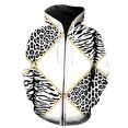 thumbnail image 1 of Sudadera con capucha y cremallera para hombre, con estampado animal abstracto, de gran tamaño, genial, con estampado 3D, informal, para adolescentes, gran oferta 2024, moda hip hop., 1 of 6