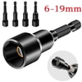 thumbnail image 2 of 1/4 Hex Socket Magnetic Nut Driver Socket 6-19mm Wrench Heads For Power Drill Screwdriver Electric Drill Bit Socket Hand Tools, 7mm, 2 of 8