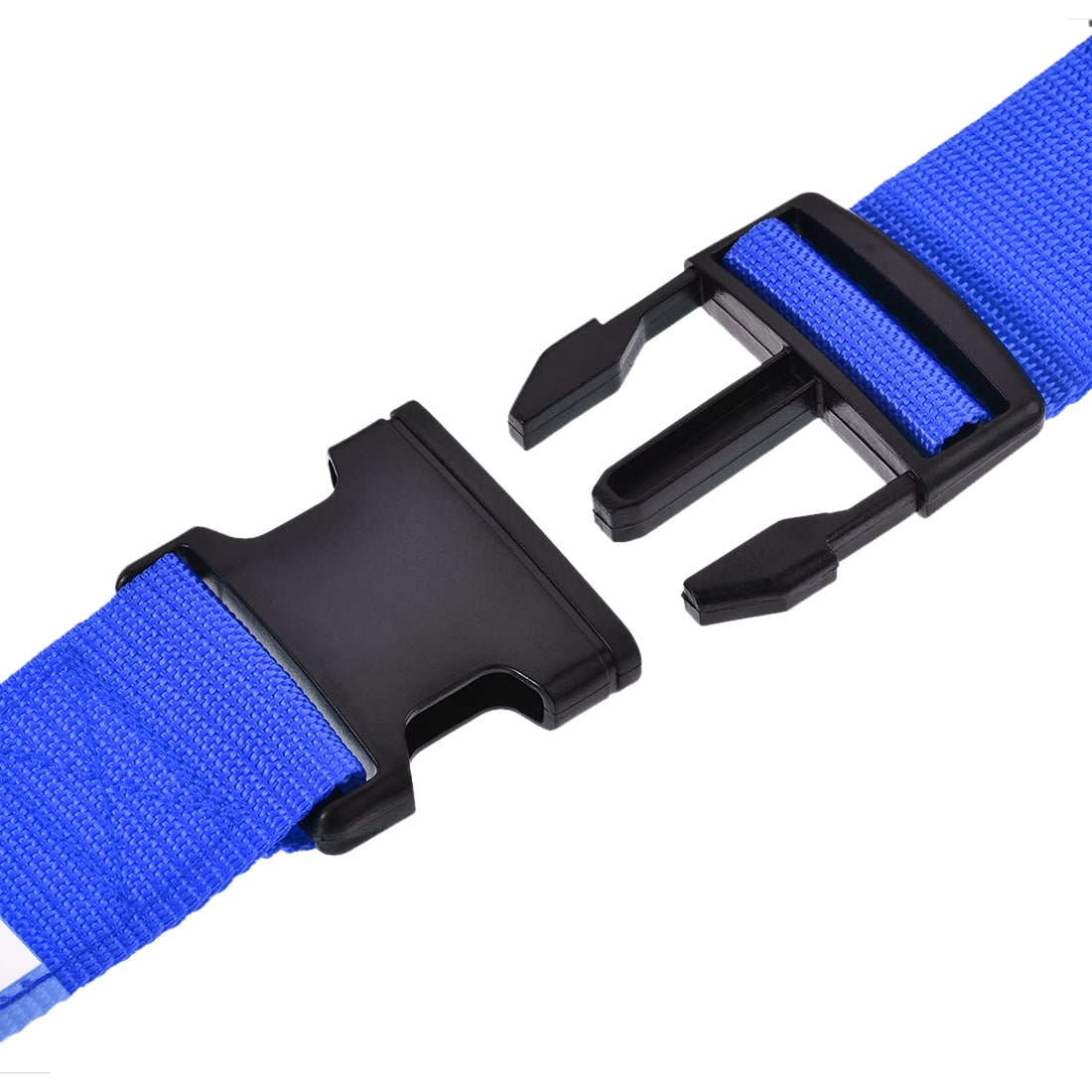 Unique Bargains Luggage Straps Belts with Buckle Label Adjustable Bag Packing Accessories Dark Blue