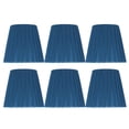 thumbnail image 1 of 6PCS Modern Simple Lampshade Cloth Lampshade for Crystal Clip On Chandelier Wall Lamp Blue, 1 of 14