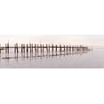 thumbnail image 2 of Blaustein, Alan 32x13 Black Ornate Wood Framed with Double Matting Museum Art Print Titled - Vintage Pier at Fishing Village, 2 of 4