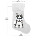 thumbnail image 2 of Coolnut Siberian Husky Puppy Christmas Stockings, Christmas Presonalized Large Stocking Sock, Set of 2 Xmas Party Winter Decor Candy Bag Family Holiday Gift, 17.7 Inch, 2 of 7