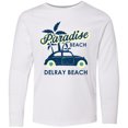 thumbnail image 3 of Inktastic Paradise Beach in Delray Beach with Palm Trees and Car Long Sleeve Youth T-Shirt, 3 of 5