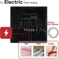 thumbnail image 2 of Smart Electric Thermostat, WiFi Programmable Floor Heating Thermostat Bedroom Floor Heating Thermostat Compatible with Alexa and Google Assistant, Bla, 2 of 5